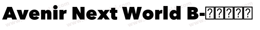 Avenir Next World B字体转换